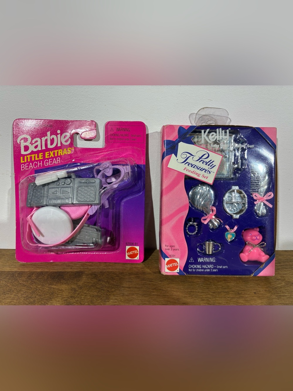 Vintage Barbie Kelly Lot Beach Gear & Feeding Set Mattel 1996 NIP NRFB